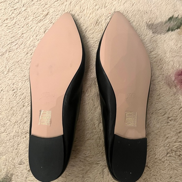 J. Crew Gemma pointed toe leather flat - Picture 2 of 4